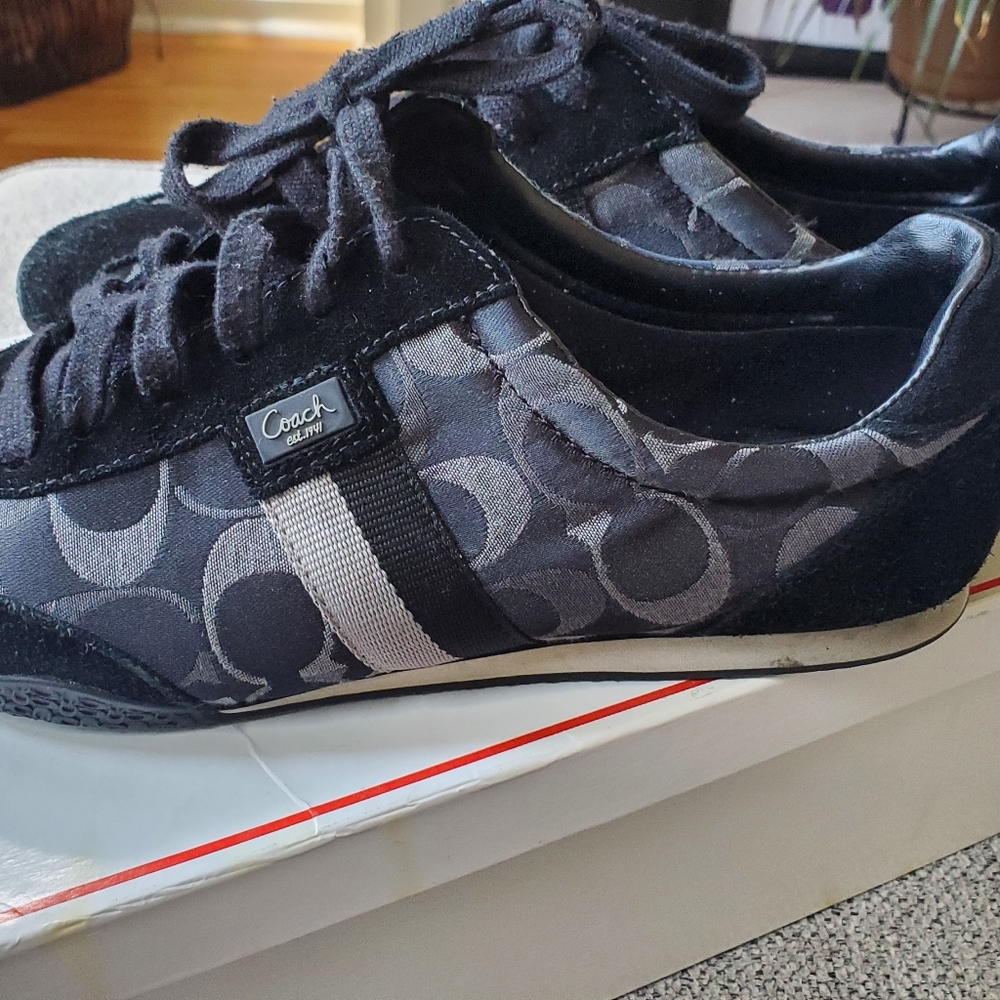 Coach C print sneakers